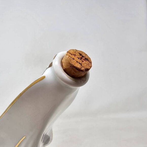 GAUTIER COGNAC WHITE AIR FRANCE CONCORD LIMOGES FRANCE PORCELAIN DECANTER READ - Picture 6 of 7